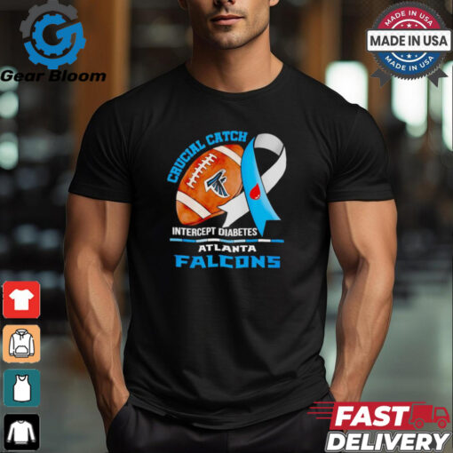 Atlanta Falcons crucial catch intercept diabetes shirt