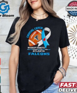 Atlanta Falcons crucial catch intercept diabetes shirt