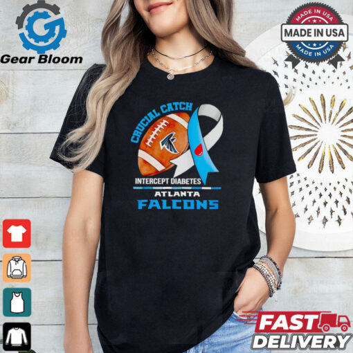 Atlanta Falcons crucial catch intercept diabetes shirt