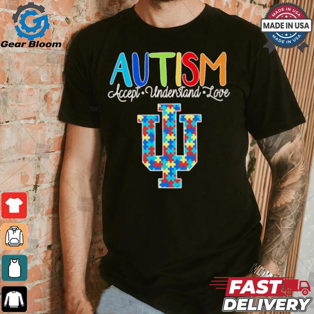 Autism accept understand love Indiana Hoosiers shirt Autism accept understand love Indiana Hoosiers shirt