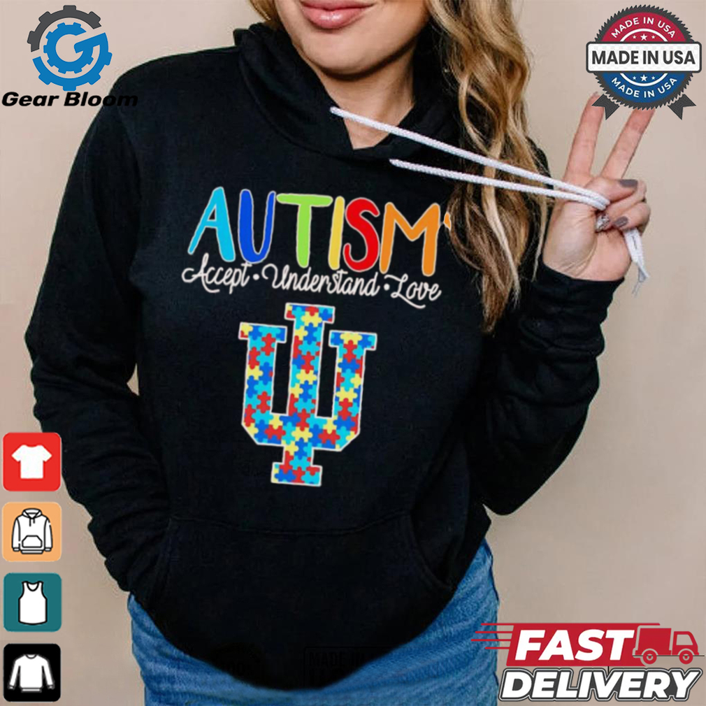 Autism accept understand love Indiana Hoosiers shirt Autism accept understand love Indiana Hoosiers shirt