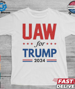 Auto Workers For Trump 2024 American Flag Trump Election T Shirt