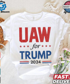 Auto Workers For Trump 2024 American Flag Trump Election T Shirt