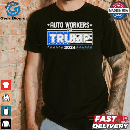 Auto Workers For Trump 2024 Detroit Shirt