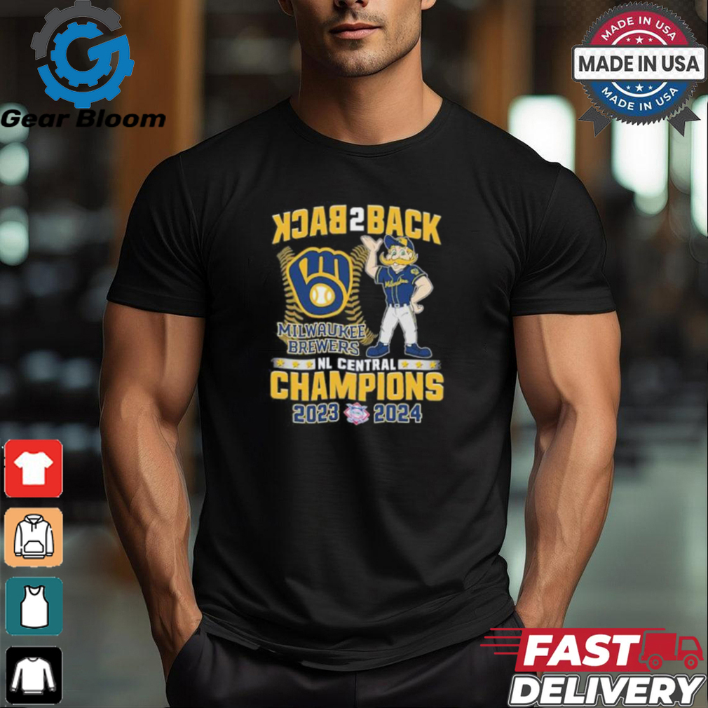 Back 2 Back Milwaukee Brewers Mascot NL Central Champions 2023 2024 Shirt Back 2 Back Milwaukee Brewers Mascot NL Central Champions 2023 2024 Shirt