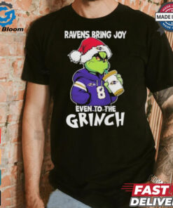 Baltimore Ravens Bring Joy Even To The Grinch Christmas Shirt