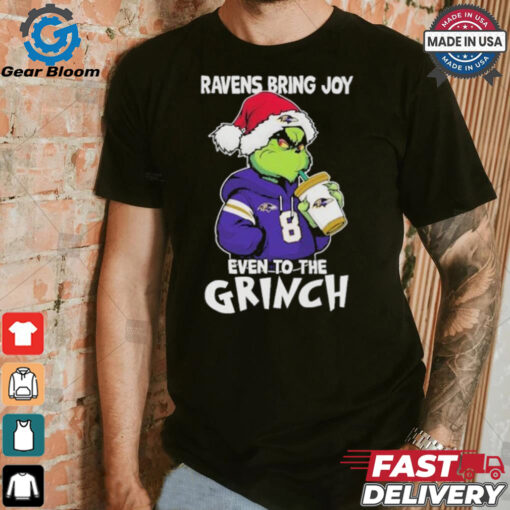 Baltimore Ravens Bring Joy Even To The Grinch Christmas Shirt