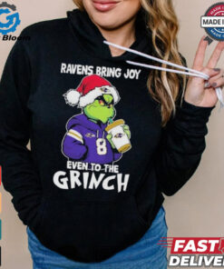 Baltimore Ravens Bring Joy Even To The Grinch Christmas Shirt