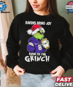 Baltimore Ravens Bring Joy Even To The Grinch Christmas Shirt