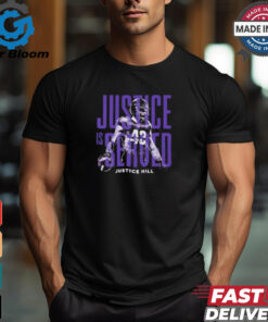 Baltimore Ravens Justice Hill is served shirt