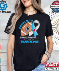 Baltimore Ravens crucial catch intercept diabetes shirt