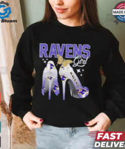 Baltimore Ravens girl high heels shirt