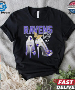 Baltimore Ravens girl high heels shirt