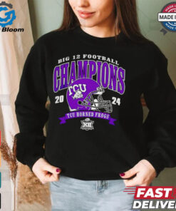 Big 12 Football Conference Champions TCU Horned Frogs 2024 helmet shirt