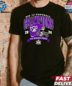 Big 12 Football Conference Champions TCU Horned Frogs 2024 helmet shirt