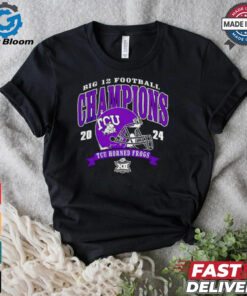 Big 12 Football Conference Champions TCU Horned Frogs 2024 helmet shirt