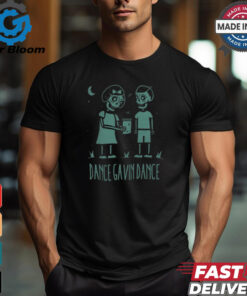 Blue Skull Black T Shirt