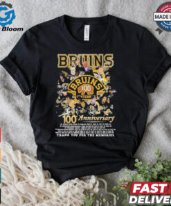 Boston Bruins 100th Anniversary 1924 2024 Thank You For The Memories T Shirt