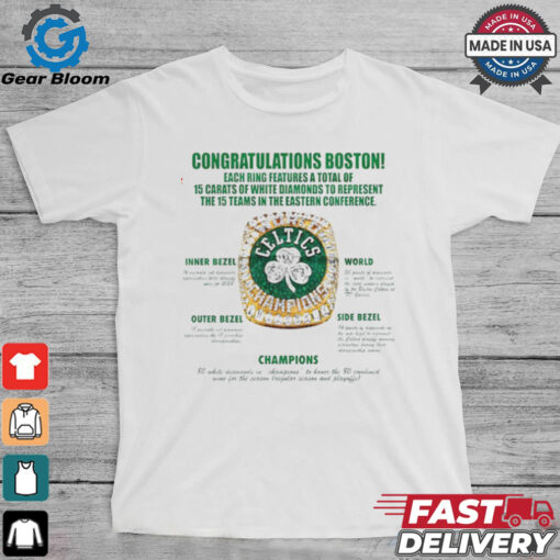 Boston Celtics 18th Ring Champions shirt