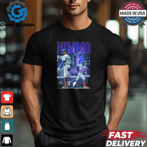 Brandon Nimmo New York Mets MLB Signature Graphic t shirt