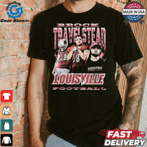 Brock Travelstead Louisville Cardinals Football 90s Graphic t shirt