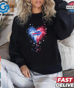 Buffalo Bills Crystal Heart Shirt