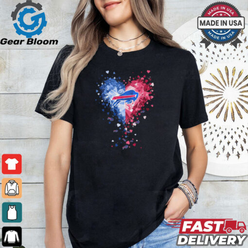 Buffalo Bills Crystal Heart Shirt