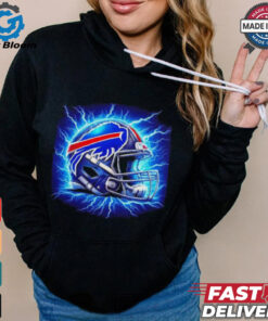 Buffalo Bills lightning football helmet shirt