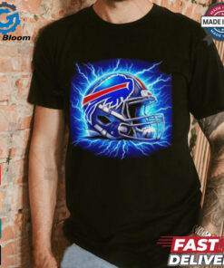 Buffalo Bills lightning football helmet shirt