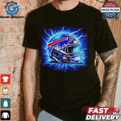 Buffalo Bills lightning football helmet shirt