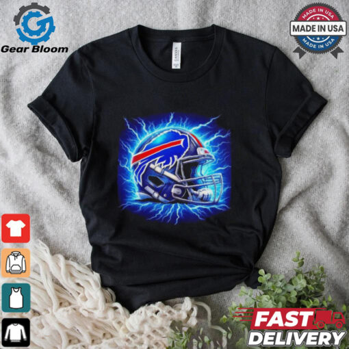 Buffalo Bills lightning football helmet shirt