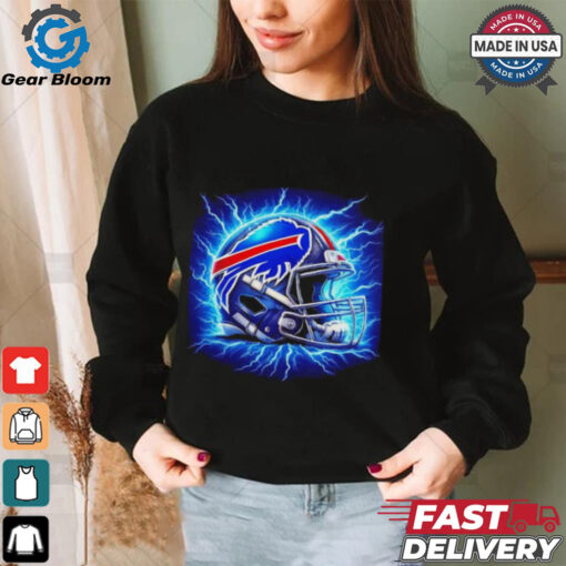 Buffalo Bills lightning football helmet shirt