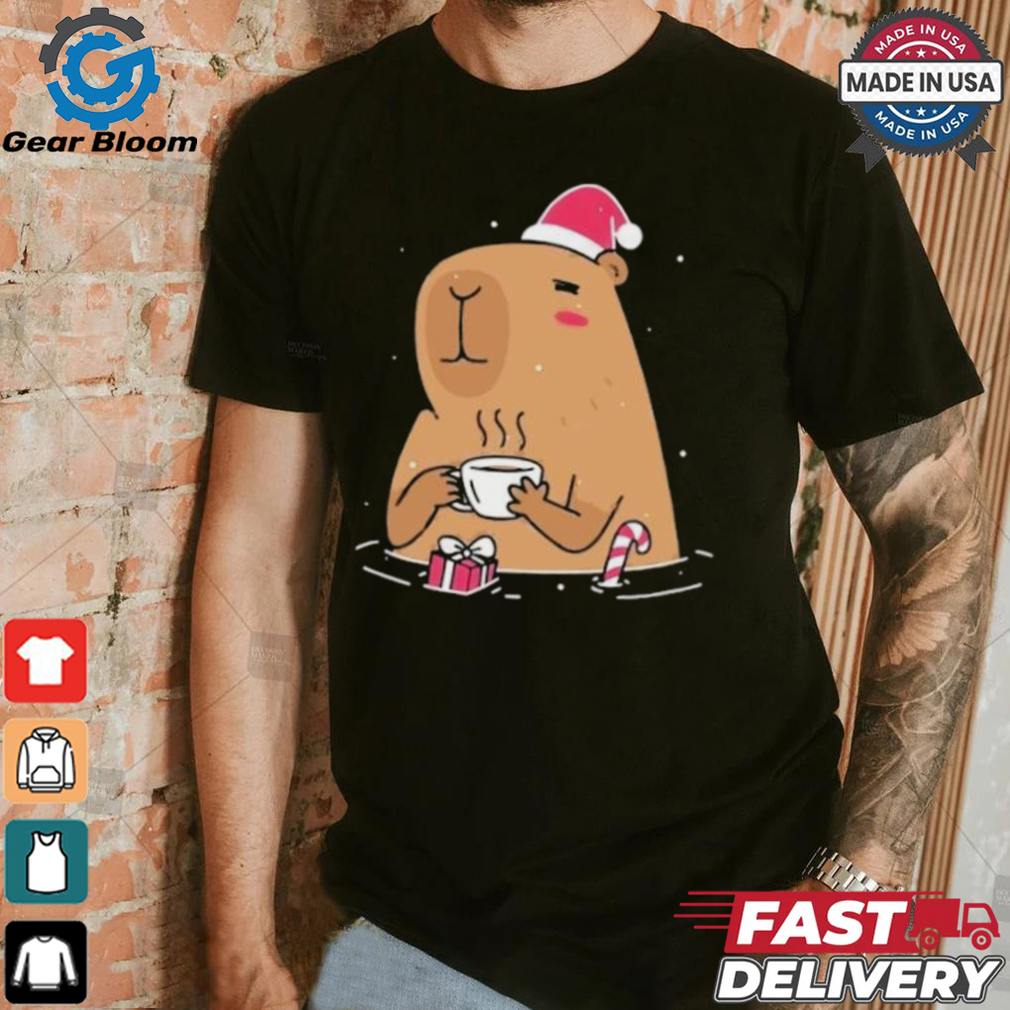 Capybara Santa hat Christmas shirt Capybara Santa hat Christmas shirt