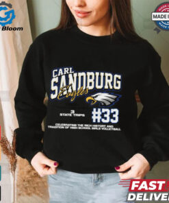 Carl Sandburg Eagles #33 Celebrating The Rich History And Tradition Of High School Girls Volleyball Shirt