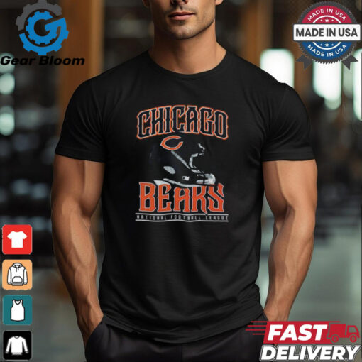 Chicago Bears Helmet Garment Dyed Heavyweight T Shirt