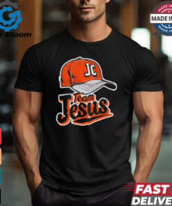 Christian Clothing Team Jesus Orange Baseball Hat Retro Shirt