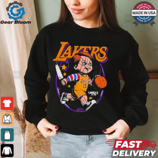 Chucky x NBA Los Angeles Lakers Graphic 2024 t shirt