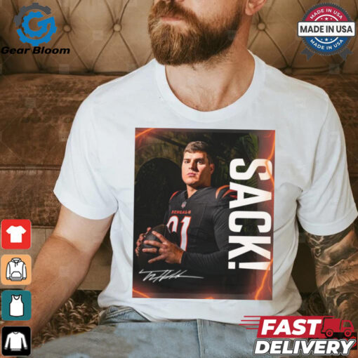 Cincinnati Bengals NFL Trey Hendrickson Sack Signature 2024 Poster t shirt