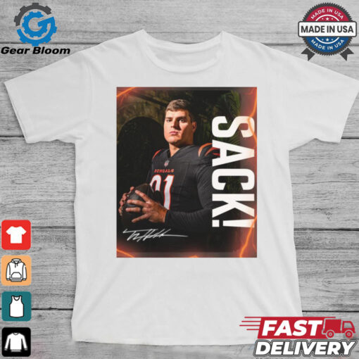 Cincinnati Bengals NFL Trey Hendrickson Sack Signature 2024 Poster t shirt