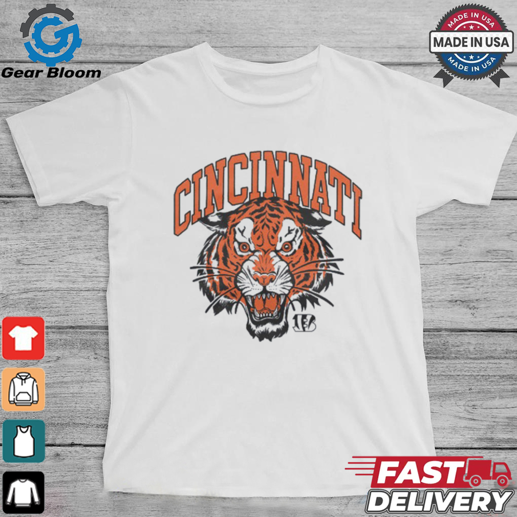 Cincinnati Bengals Tiger Head Crewneck shirt Cincinnati Bengals Tiger Head Crewneck shirt