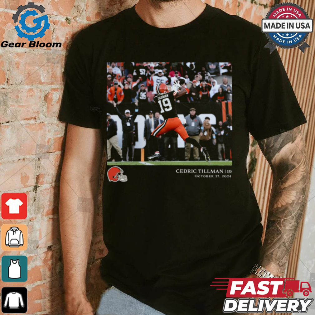Cleveland Browns Cedric Tillman NFL Flash Features Week 8 T Shirt Cleveland Browns Cedric Tillman NFL Flash Features Week 8 T Shirt