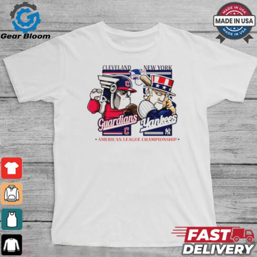 Cleveland Guardians vs New York Yankees ALCS 2024 mascot shirt