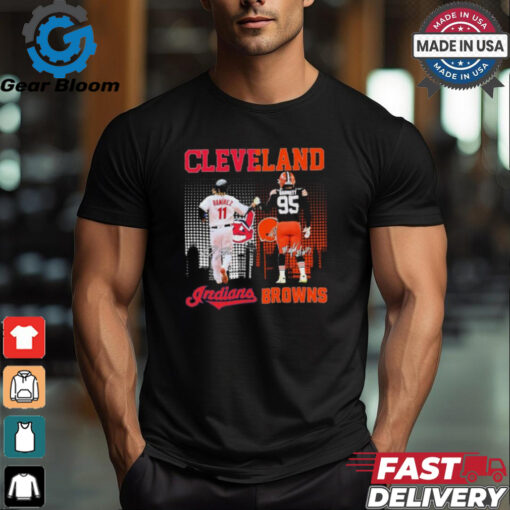 Cleveland Indians Jose Ramirez X Cleveland Browns Myles Garrett 2024 Shirt