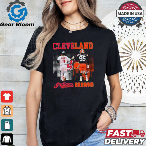 Cleveland Indians Jose Ramirez X Cleveland Browns Myles Garrett 2024 Shirt