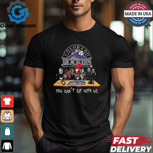 Colorado Rockies MLB Horror Movies Halloween You Can’t Sit With Us 2024 Shirt