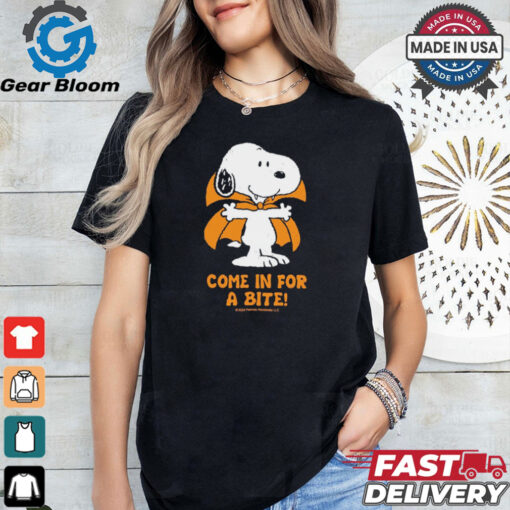 Come In For A Bite Peanuts Snoopy Vampire Shirt