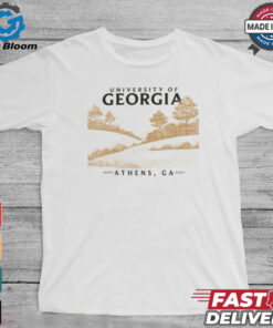 ComfortWash Cream Georgia Bulldogs Fields T Shirt