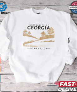 ComfortWash Cream Georgia Bulldogs Fields T Shirt