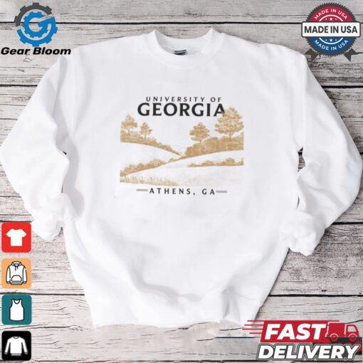 ComfortWash Cream Georgia Bulldogs Fields T Shirt