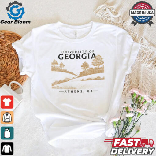 ComfortWash Cream Georgia Bulldogs Fields T Shirt